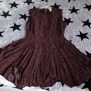 Elegant floral print dress